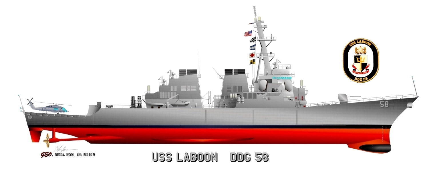 USS Laboon DDG 58 Painting
