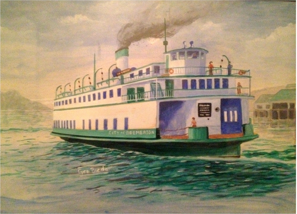 Ferry-Bremerton-Water-color