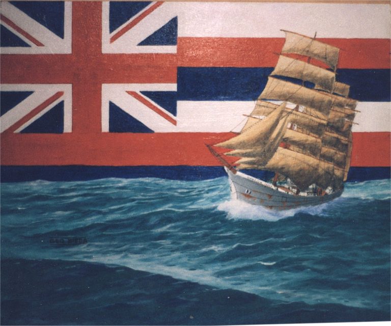Hawaiian-Isles-with-Hawaii-Flag